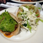 Taco al Pastor and Vegetarian Taco